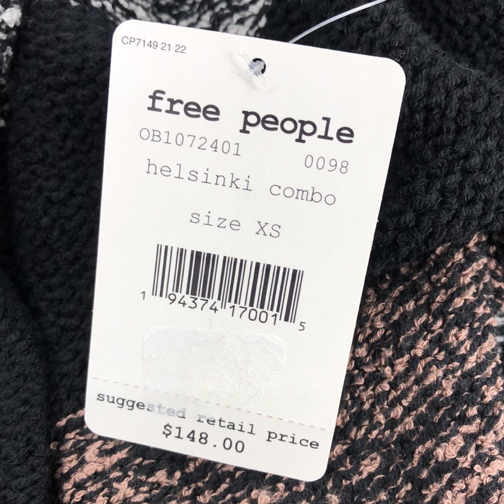 Free People Black Southport Oversized Beach Cardi - Picture 7 of 10